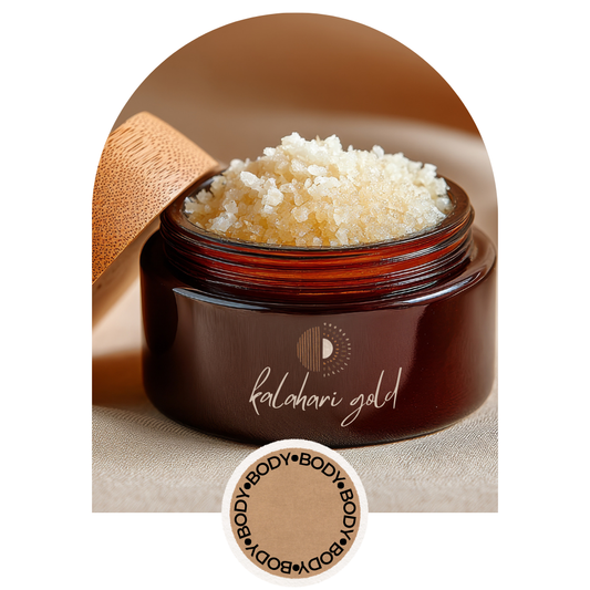 PREORDER - Body Scrub with Marula Luxury Oil for Body Cold-Pressed Virgin Vegan Pure