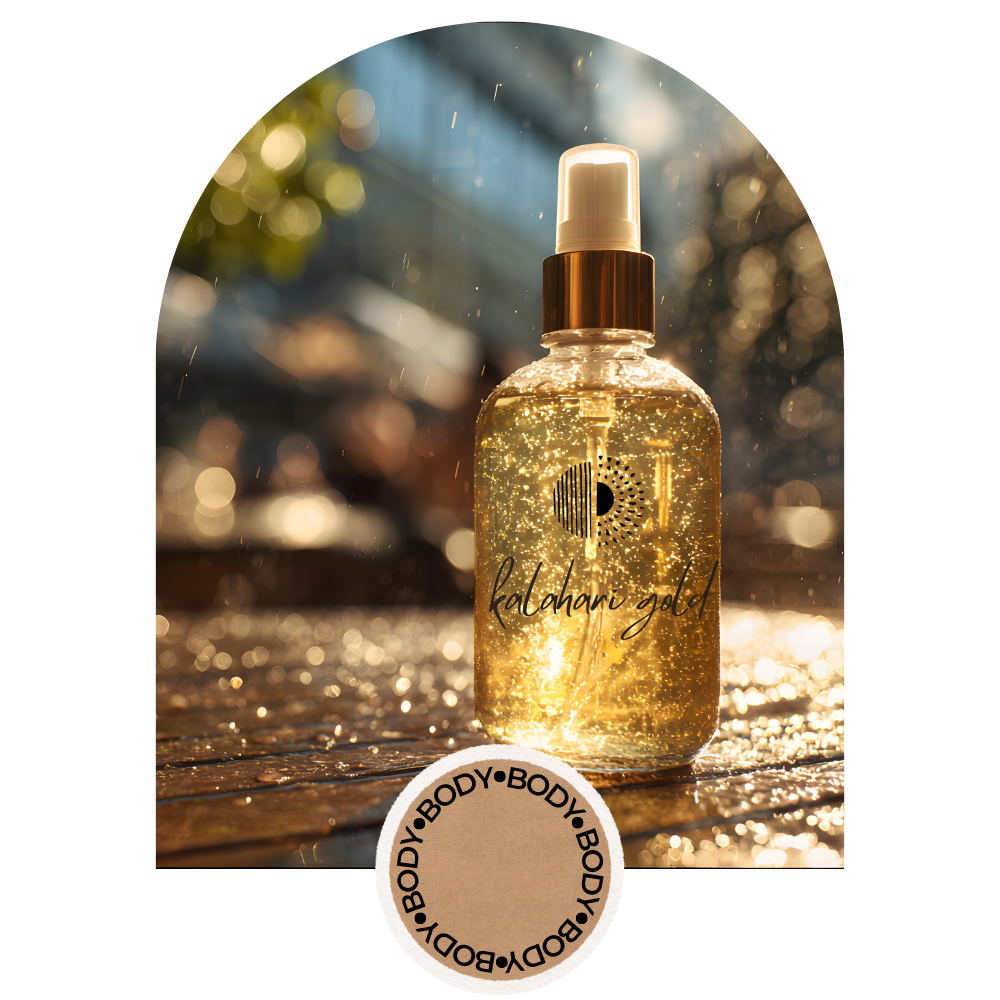 PREORDER - Golden Shimmer Oil with Marula Luxury Oil for Body Cold-Pressed Virgin Vegan Pure Spray or Oil